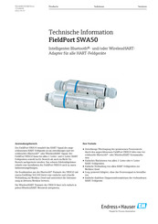 Endress+Hauser FieldPort SWA50 Technische Information