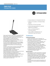 Dynacord PROMATRIX 9000 Kurzanleitung