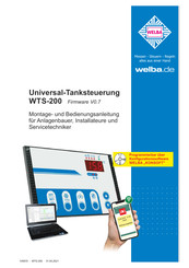 welba WTS-200 Bedienungsanleitung, Montage- Und Wartungsanleitung