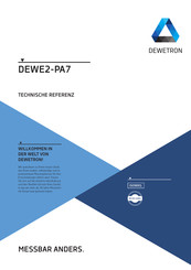 Dewetron DEWE2-PA7 Technische Referenz