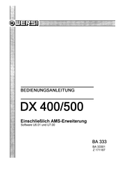 Wersi DX 400 Bedienungsanleitung