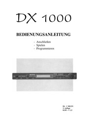 Wersi DX 1000 Bedienungsanleitung