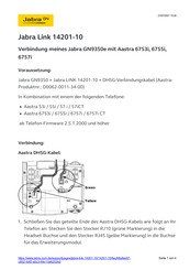 Jabra Link 14201-10 Bedienungsanleitung