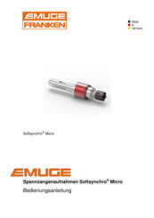 EMUGE FRANKEN Softsynchro Micro Bedienungsanleitung