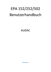 AUDAC EPA 152 Benutzerhandbuch