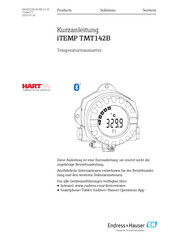 Endress+Hauser iTEMP TMT142B Kurzanleitung