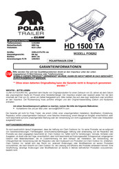Clam POLAR TRAILER HD 1500 TA Bedienungsanleitung
