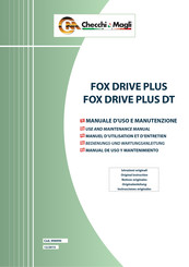 Checchi & Magli FOX DRIVE PLUS DT/6 Bedienungs- Und Wartungsanleitung