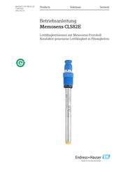 Endress+Hauser Memosens CLS82E Betriebsanleitung