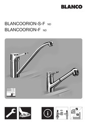 Blanco BLANCOORION-F ND Montage- Und Pflegeanleitung