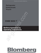 Blomberg DNM 9650 T Bedienungsanleitung