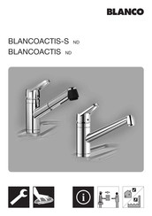 Blanco BLANCOACTIS-S ND Montage- Und Pflegeanleitung