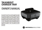 Motorola solutions TALKABOUT CHARGER TRAY Benutzerhandbuch