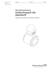Endress+Hauser Proline Promag H 100 Betriebsanleitung