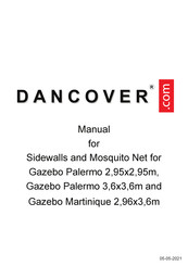 Dancover Gazebo Palermo 2,95x2,95m Bedienungsanleitung