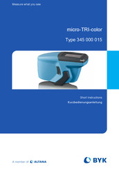 Altana BYK micro-TRI-color Kurzbedienungsanleitung