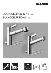 Blanco BLANCOELIPSO-S-A II HD Montage- Und Pflegeanleitung