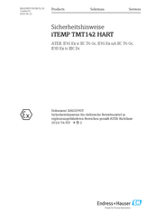 Endress+Hauser iTEMP HART TMT142 Sicherheitshinweise