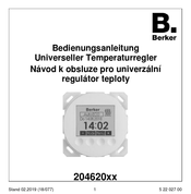 Berker 204620 Serie Bedienungsanleitung