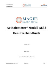 MAGEE Scientific Aethalometer AE33 Benutzerhandbuch