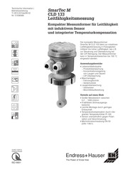 Endress+Hauser SmarTec M CLD 133 Technische Information/Betriebsanleitung