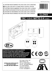 BFT CLONIX Installations- Und Gebrauchsanleitung