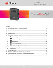 Planck VISION SYSTEMS ThermaCheck M1 Benutzerhandbuch