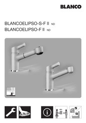 Blanco BLANCOELIPSO-S-F II ND Montage- Und Pflegeanleitung