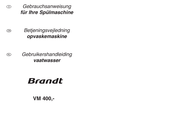 Brandt VM400XE1 Gebrauchsanweisung