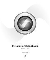 DigiDesign Mbox 2 Pro Installationshandbuch