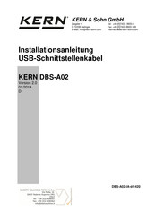 KERN DBS-A02 Installationsanleitung