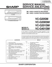 Sharp VC-G20SM Serviceanleitung