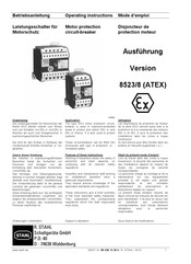 Stahl 8523/8 Betriebsanleitung