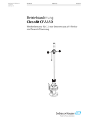 Endress+Hauser Cleanfit CPA450 Betriebsanleitung