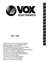 VOX electronics GB-1003 Bedienungsanleitung