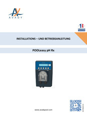 Avady POOLeasy pH Installation Und Betriebsanleitung