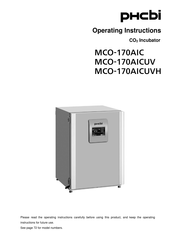 Phcbi MCO-170AICUV Bedienungsanleitung