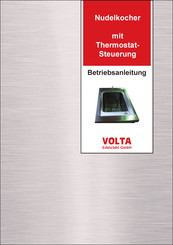 VOLTA Edelstahl GmbH Betriebsanleitung
