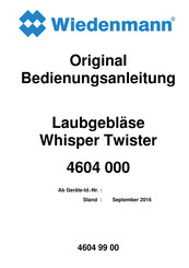 Wiedenmann Whisper Twister Original Bedienungsanleitung