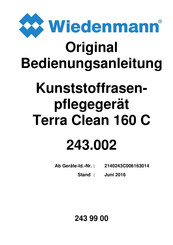Wiedenmann Terra Clean 160 C Original Bedienungsanleitung