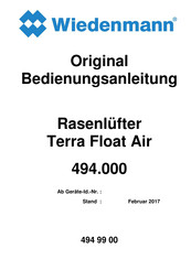 Wiedenmann 494.000 Original Bedienungsanleitung