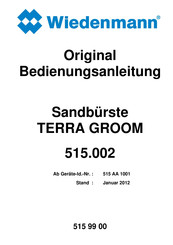 Wiedenmann 515.002 Original Bedienungsanleitung