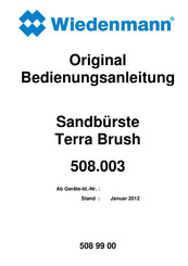 Wiedenmann Terra Brush Original Bedienungsanleitung