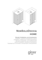 glass 1989 NonSoloDoccia Home Installations-, Bedienungs- & Wartungsanleitung