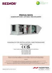 Reznor PREEVA NEOS PRN025 Handbuch Für Installation, Bedienung Und Wartung