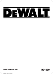 DeWalt D24000 Originalanweisungen