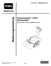 Toro Greensmaster e1021 Bedienungsanleitung