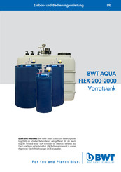 BWT AQUA FLEX 2000 Einbau- Und Bedienungsanleitung