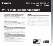 Canon imageFORMULA DR-C125W Installationshandbuch