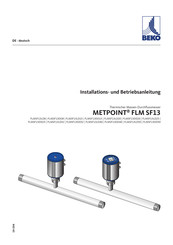 Beko METPOINT FLM SF13-Serie Installation Und Betriebsanleitung